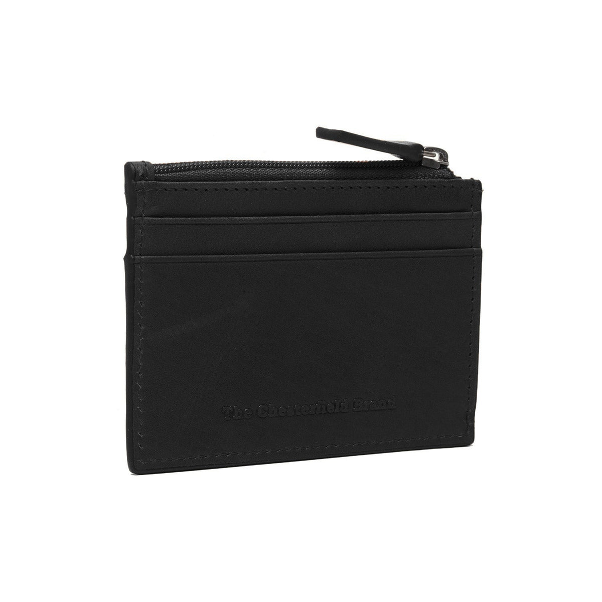 Leather Card Wallet i klassisk 100% kernelæder - Full Exterior Forfra med skræddersyet silhuet | Køb online
