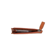 Cognac Leather Card Wallet til Kvinder, detail view 1