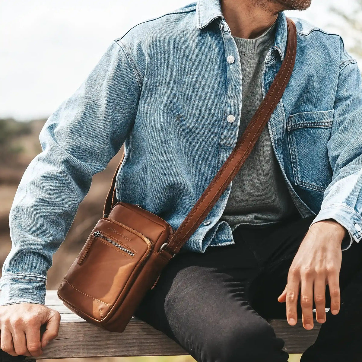 
Birmingham Crossbody taske i læder – alternate product view 3