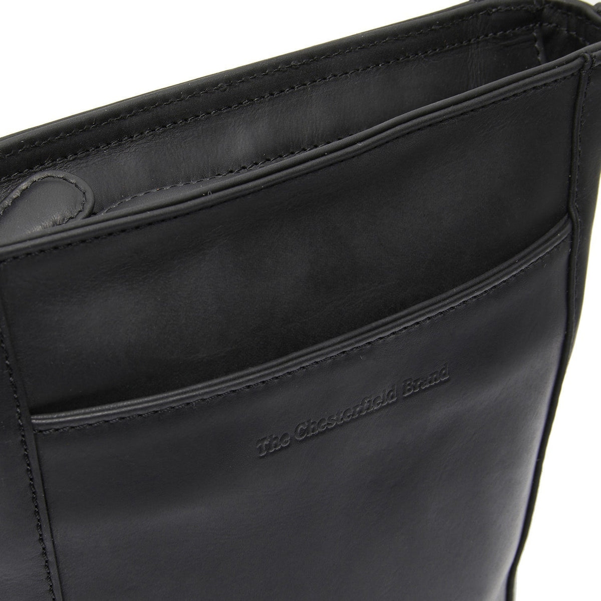 
Classic 100% Full-Grain leather Bag - Bagfra med forstærkede læderremme og syninger