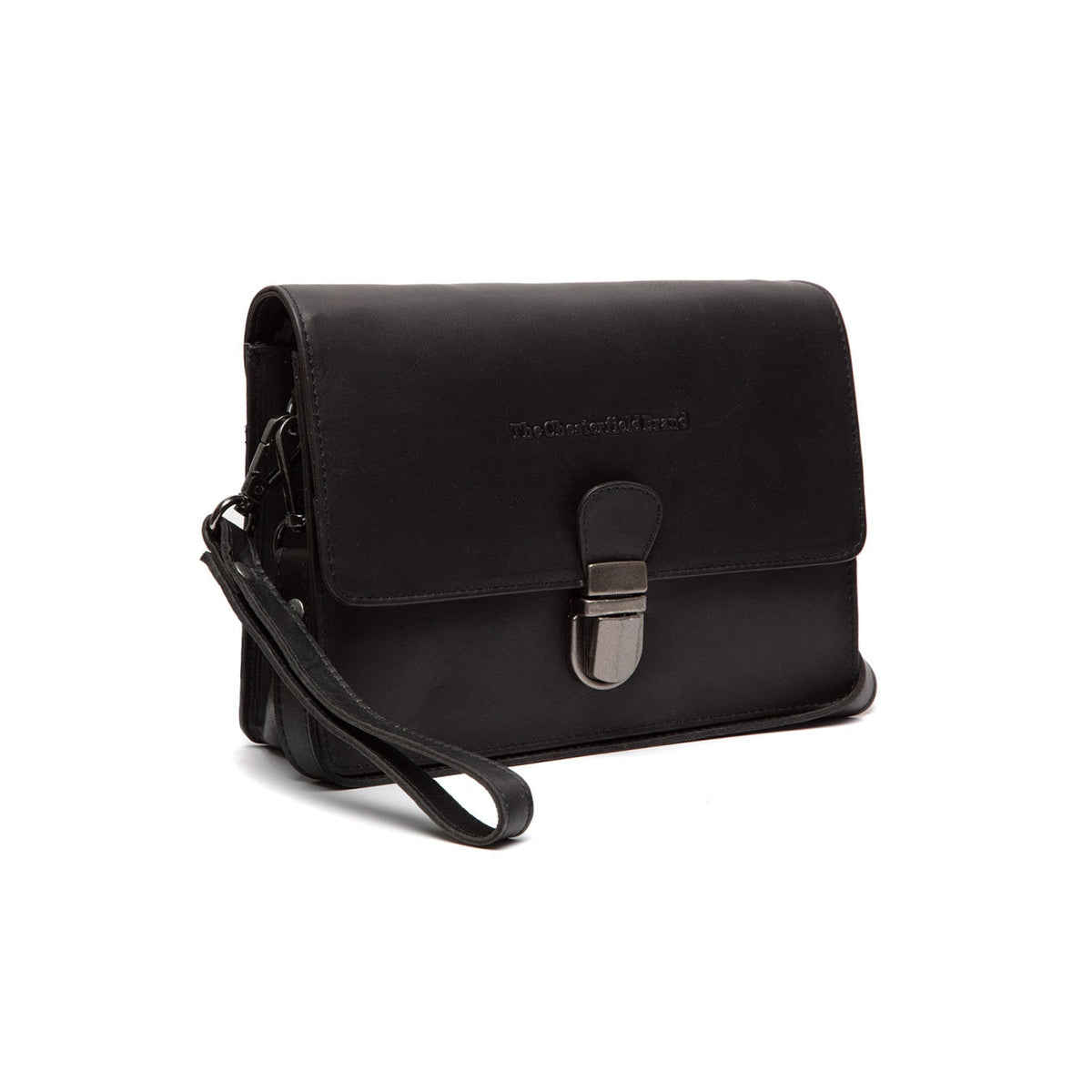 Lucca Narvlæder Crossbody-taske in Classic 100% Full-Grain Leather - Full Exterior Front Profile View | Buy Online