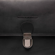 
Classic 100% Full-Grain leather Bag - Bagfra med forstærkede læderremme og syninger