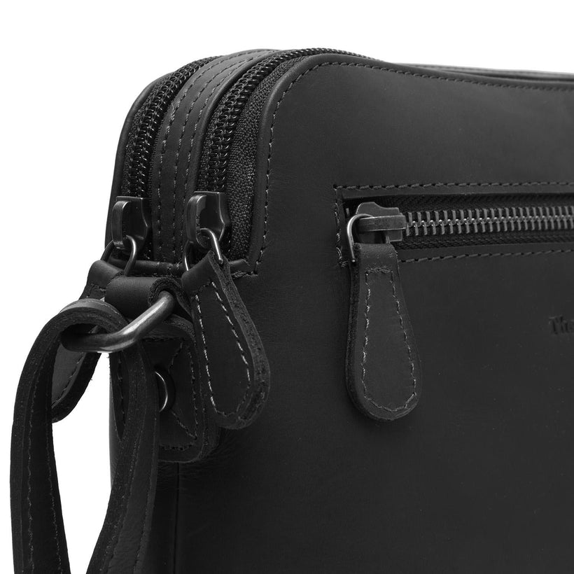 Nebraska Full-Grain Leather Crossbody Bag til Kvinder