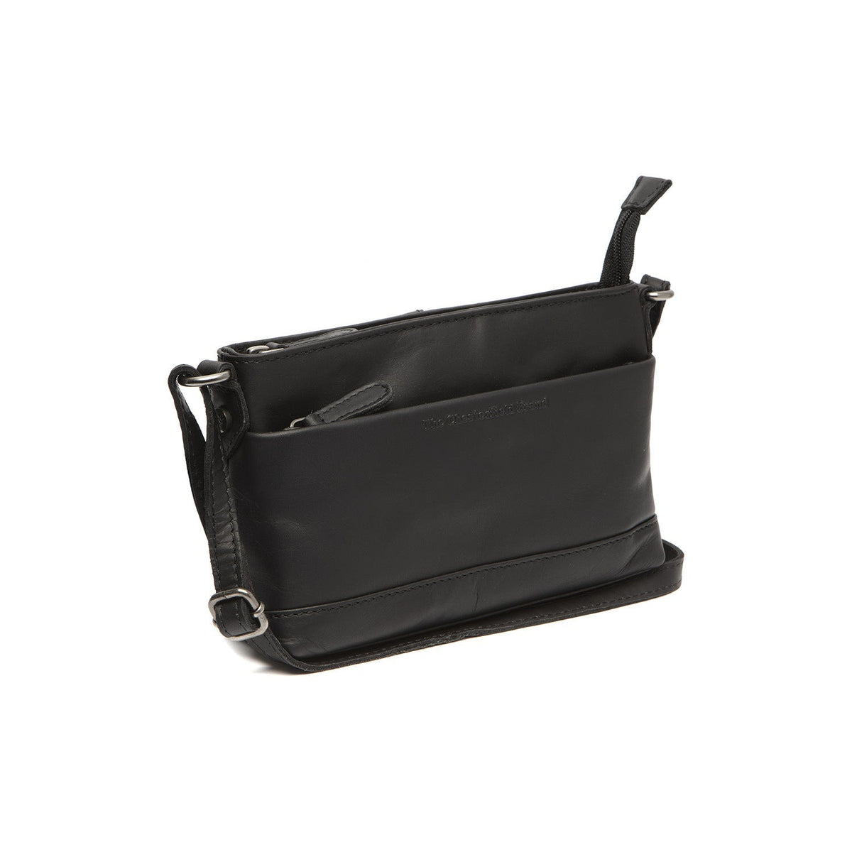 Salerno Full-Grain Leather Crossbody Bag til Kvinder in Classic 100% Full-Grain Leather - Full Exterior Front Profile View | Buy Online