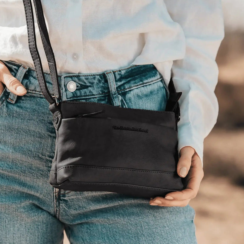 Salerno Full-Grain Leather Crossbody Bag til Kvinder