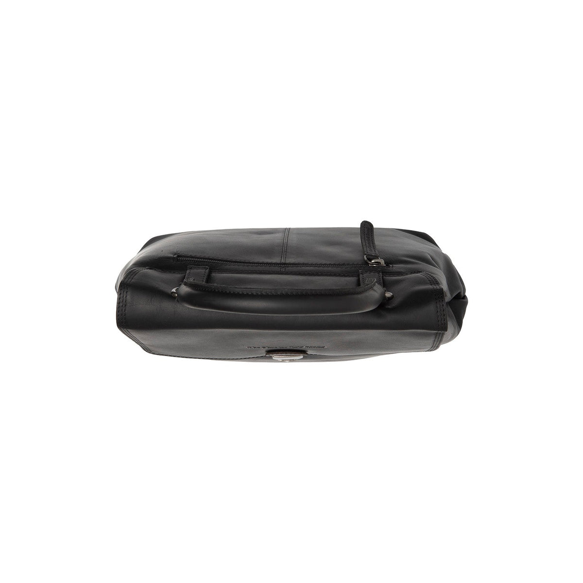 Angera Full-Grain Leather Handbag til Kvinder - Lateral Side Profile View Showing Sleeve Cut &amp; Athletic Taper Fit