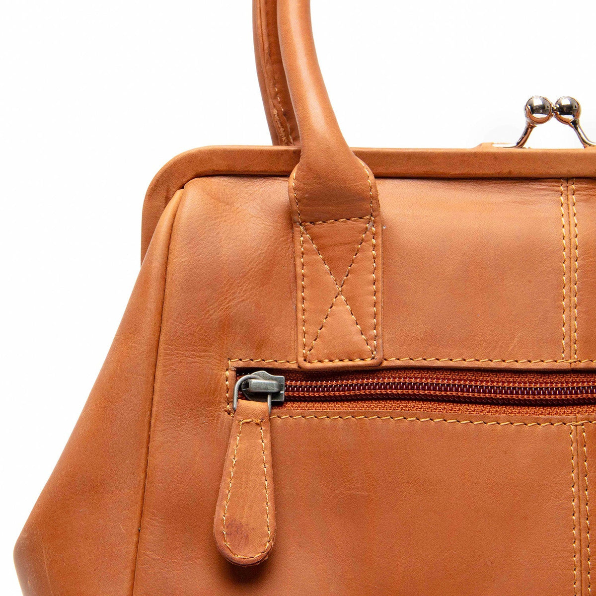 Dorin Full-Grain Leather Handbag til Kvinder – alternate product view 3