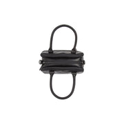 Ezra Full-Grain Leather Handbag til Kvinder - Lateral Side Profile View Showing Sleeve Cut &amp; Athletic Taper Fit
