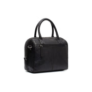 Styled Fit Perspective of Langton Full-Grain Leather Handbag til Kvinder on Model - Natural Daylight Drape