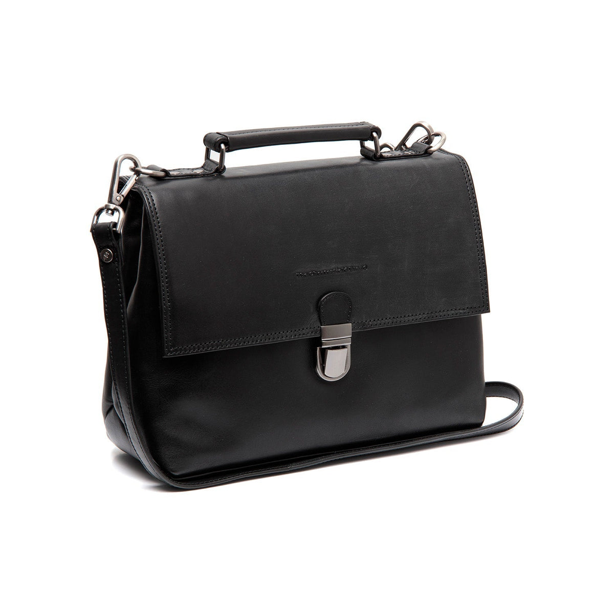 Renata Full-Grain Leather Handbag til Kvinder in Classic 100% Full-Grain Leather - Front Profile View &amp; Tailored Silhouette | Buy Online