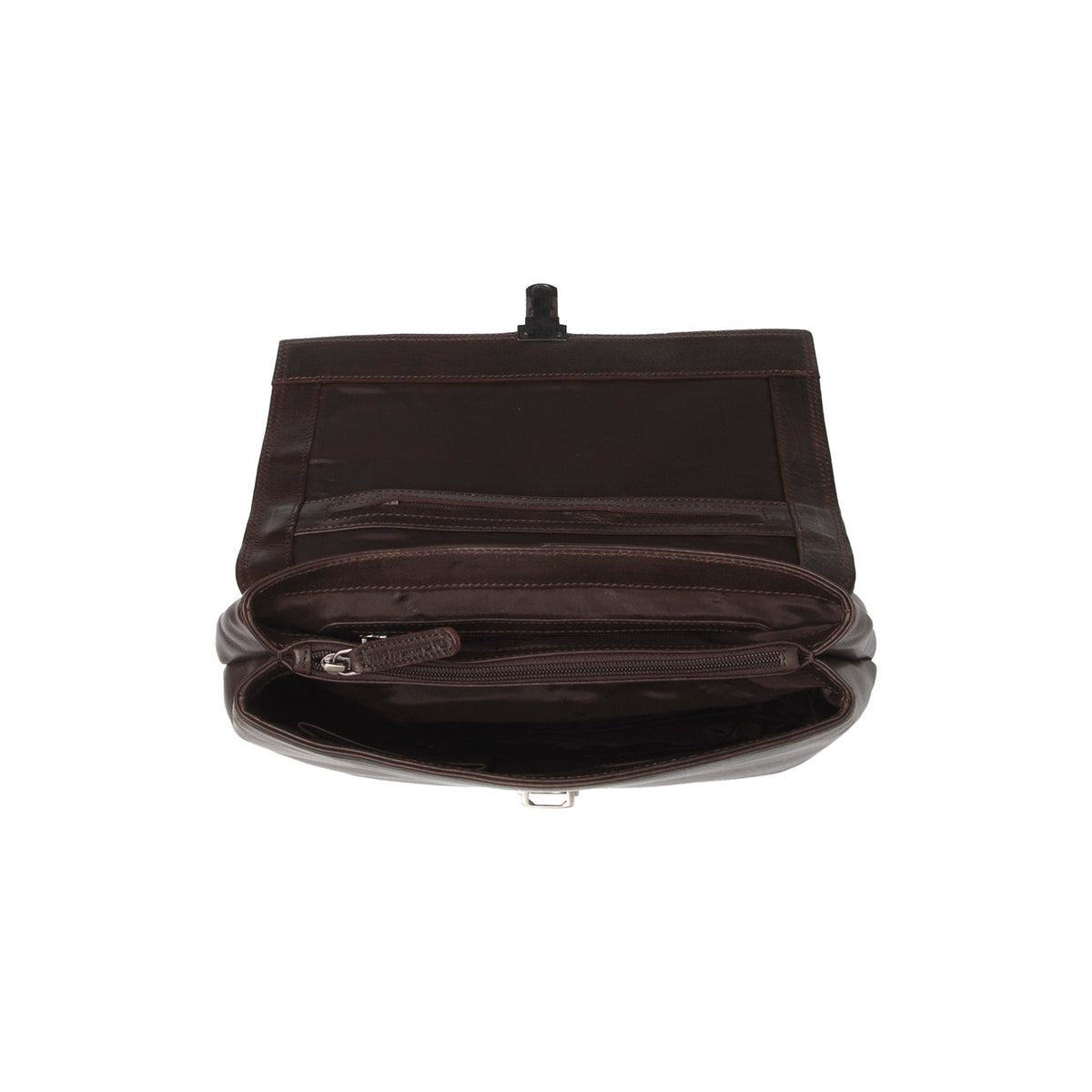 Brown Leather Handbag Renata, detail view 3