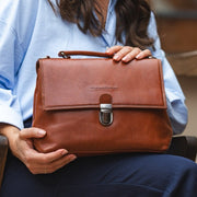 Renata Full-Grain Leather Handbag til Kvinder – alternate product view 2