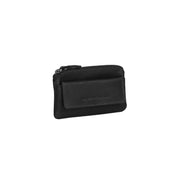 Oliver Full-Grain Leather Key Case in Olive 100% Full-Grain Leather - Front Profile View &amp; Tailored Silhouette | Buy Online
