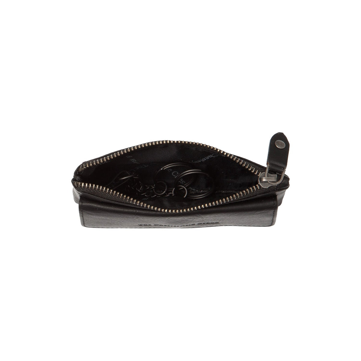 Violette Full-Grain Leather Key Case til Kvinder - Lateral Side Profile View Showing Sleeve Cut &amp; Athletic Taper Fit