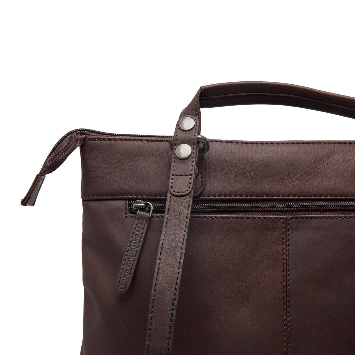 Caldero Full-Grain Leather Laptop Backpack til Kvinder – alternate product view 3