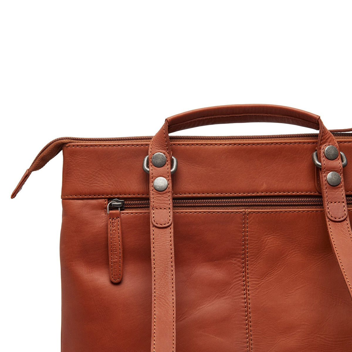 Caldero Full-Grain Leather Laptop Backpack til Kvinder – alternate product view 3