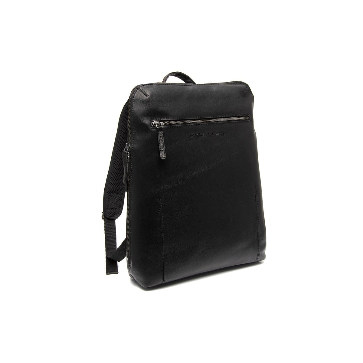 Filmore Full-Grain Leather Laptop Backpack i klassisk 100% kernelæder - Full Exterior Forfra med skræddersyet silhuet | Køb online