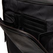 Solid Antique Brass Hardware &amp; Heavy-Duty Dual Zipper Detail on Jasper Full-Grain Leather Laptop Backpack til Kvinder