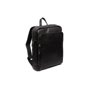 Jasper Full-Grain Leather Laptop Backpack til Kvinder in Classic 100% Full-Grain Leather - Full Exterior Front Profile View | Buy Online
