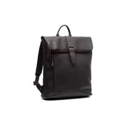 Larsson Full-Grain Leather Laptop Backpack til Kvinder in Classic 100% Full-Grain Leather - Full Exterior Front Profile View | Buy Online