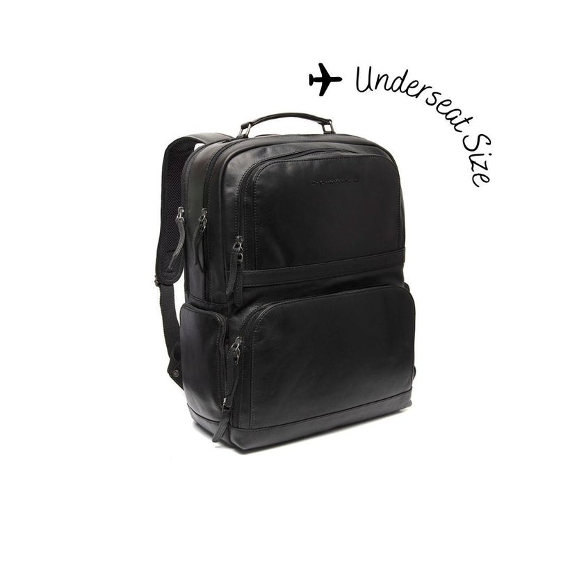 Lennox Full-Grain Leather Laptop Backpack in Classic 100% Full-Grain Leather - Full Exterior Front Profile View | Buy Online
