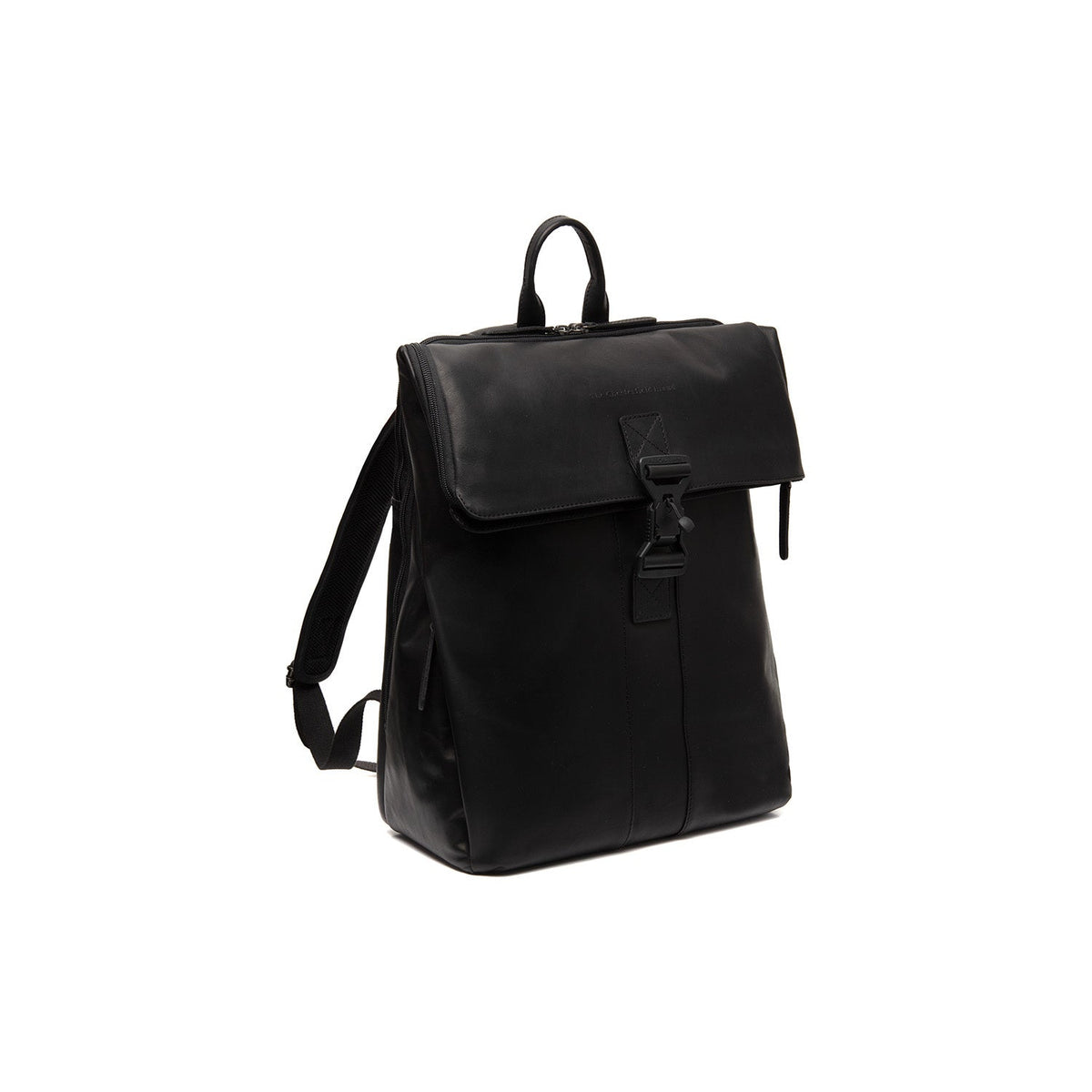 Savona Full-Grain Leather Laptop Backpack til Kvinder in Classic 100% Full-Grain Leather - Full Exterior Front Profile View | Buy Online