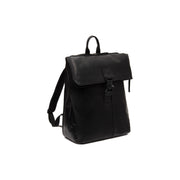 Savona Full-Grain Leather Laptop Backpack til Kvinder in Classic 100% Full-Grain Leather - Full Exterior Front Profile View | Buy Online