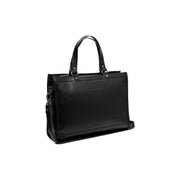 Manly Full-Grain Leather Laptop Bag til Kvinder in Classic 100% Full-Grain Leather - Full Exterior Front Profile View | Buy Online