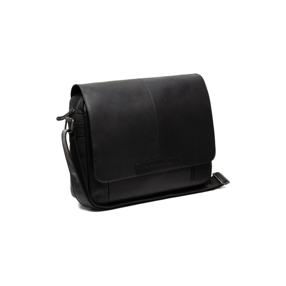 Richard Full-Grain Leather Laptop Bag til Mænd in Classic 100% Full-Grain Leather - Full Exterior Front Profile View | Buy Online