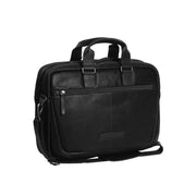 Seth Full-Grain Leather Laptop Bag til Mænd in Classic 100% Full-Grain Leather - Full Exterior Front Profile View | Buy Online