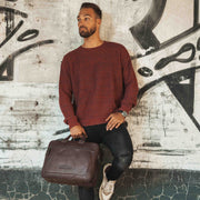 Seth Full-Grain Leather Laptop Bag til Mænd – alternate product view 3