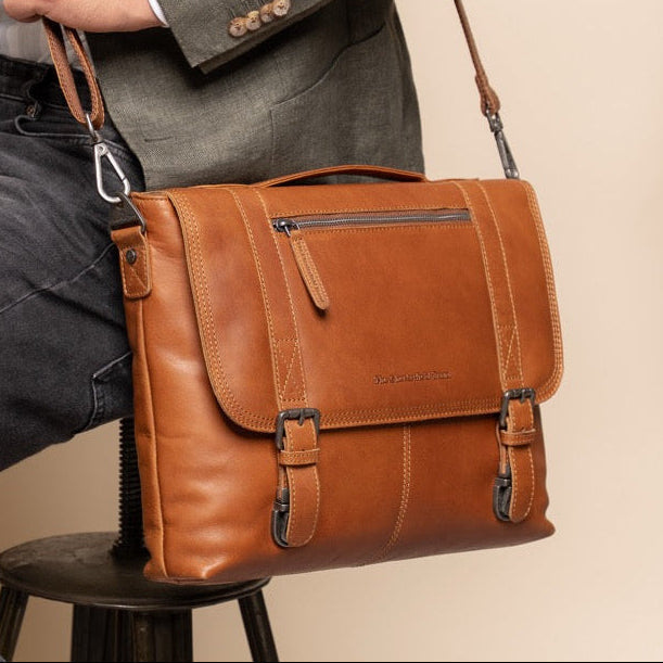 Veneto Full-Grain Leather Laptop Bag til Kvinder