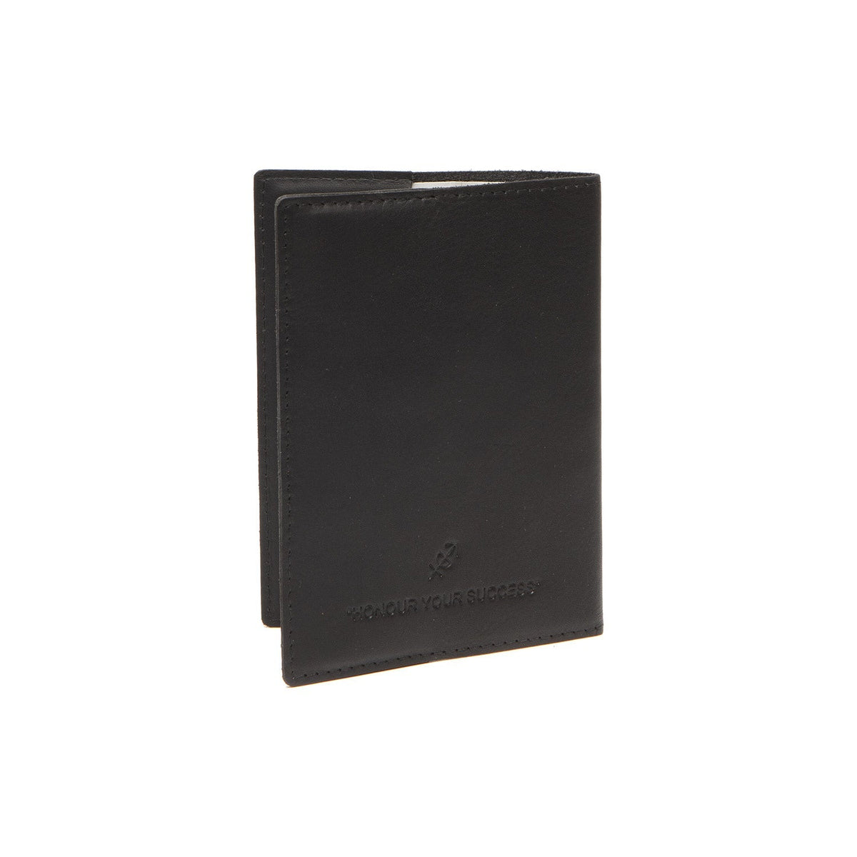 Close-Up Detail of Classic Collar &amp; Heavy-Duty Zipper Hardware on Leather Passport Case til Kvinder