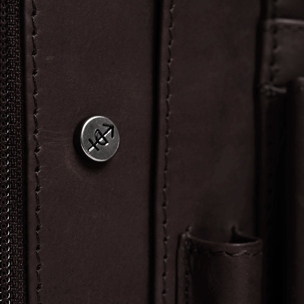 Brown Leather Portfolio Barnet til Kvinder, detail view 1