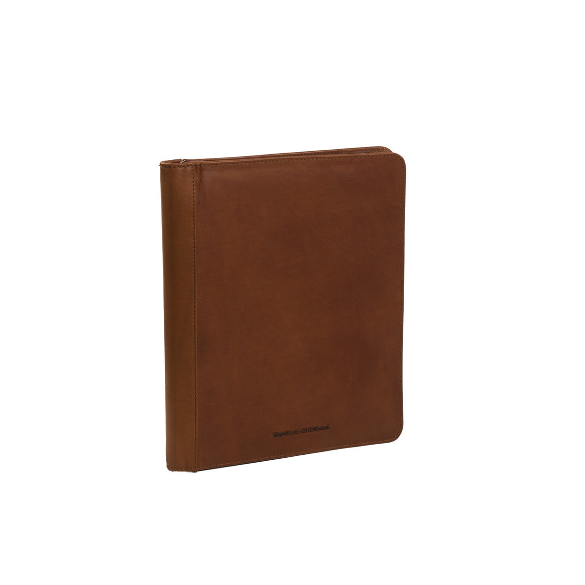 Cognac Leather Portfolio Barnet til Kvinder, front view