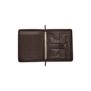 Styled Fit Perspective of Leather Portfolio Moreton til Kvinder on Model - Natural Daylight Drape