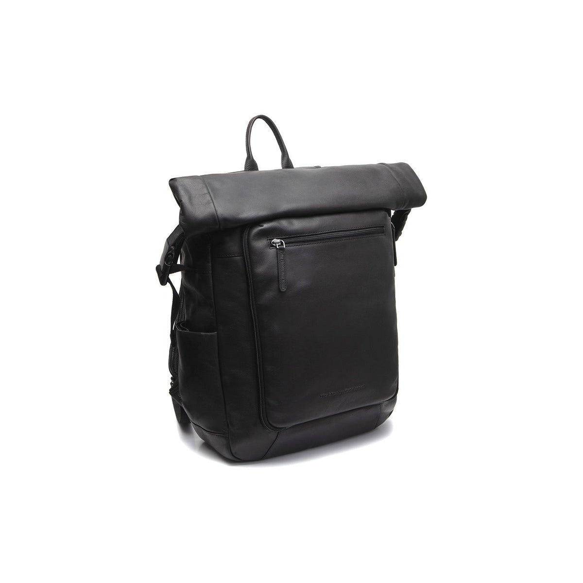 Remo Full-Grain Leather Roll-top Backpack til Kvinder in Classic 100% Full-Grain Leather - Full Exterior Front Profile View | Buy Online