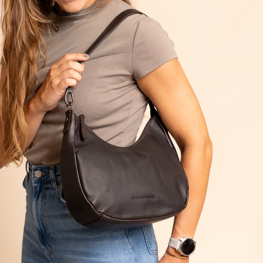 
Alexandria Skuldertaske i læder – alternate product view 2