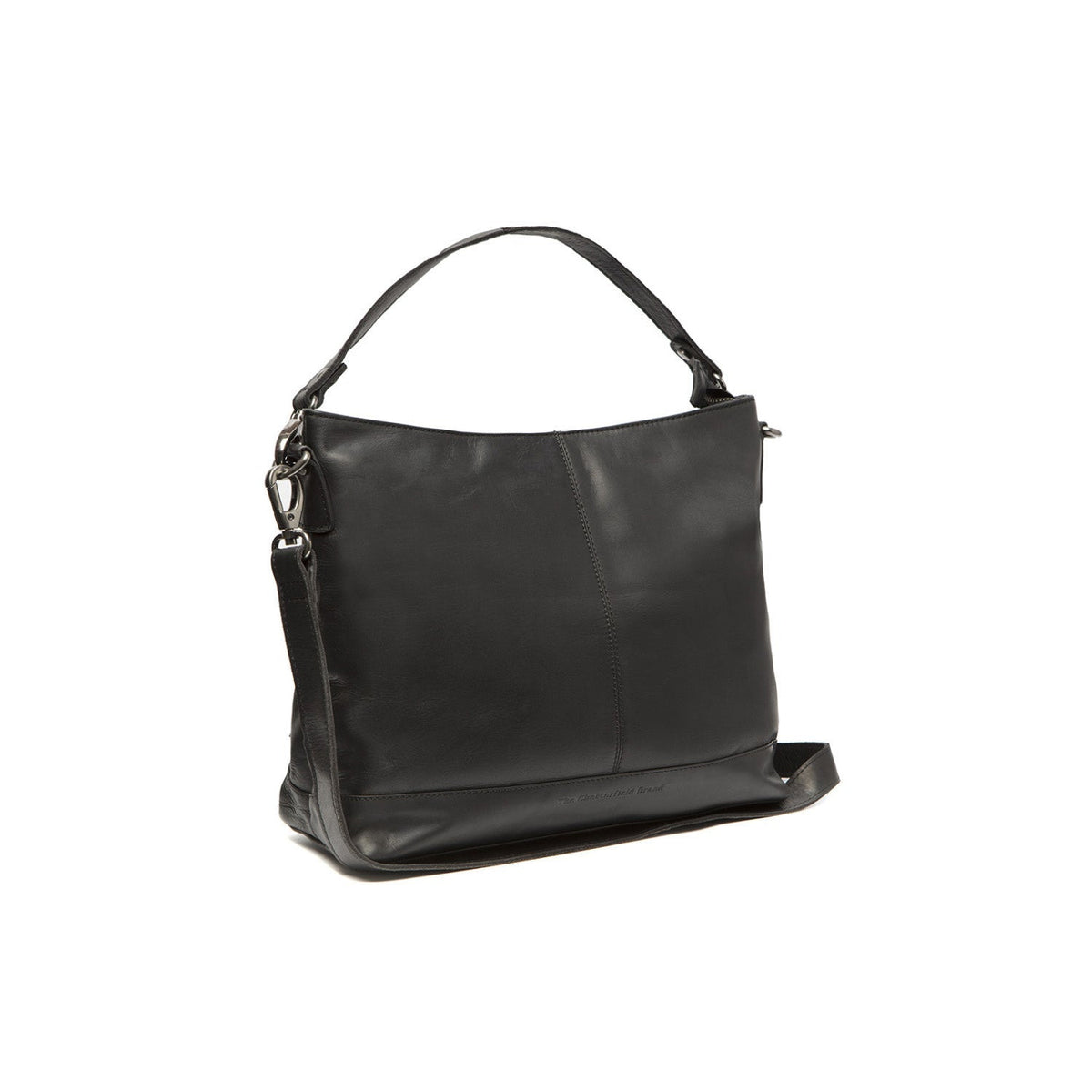 Amelia Full-Grain Leather Shoulder Bag til Kvinder in Classic 100% Full-Grain Leather - Full Exterior Front Profile View | Buy Online