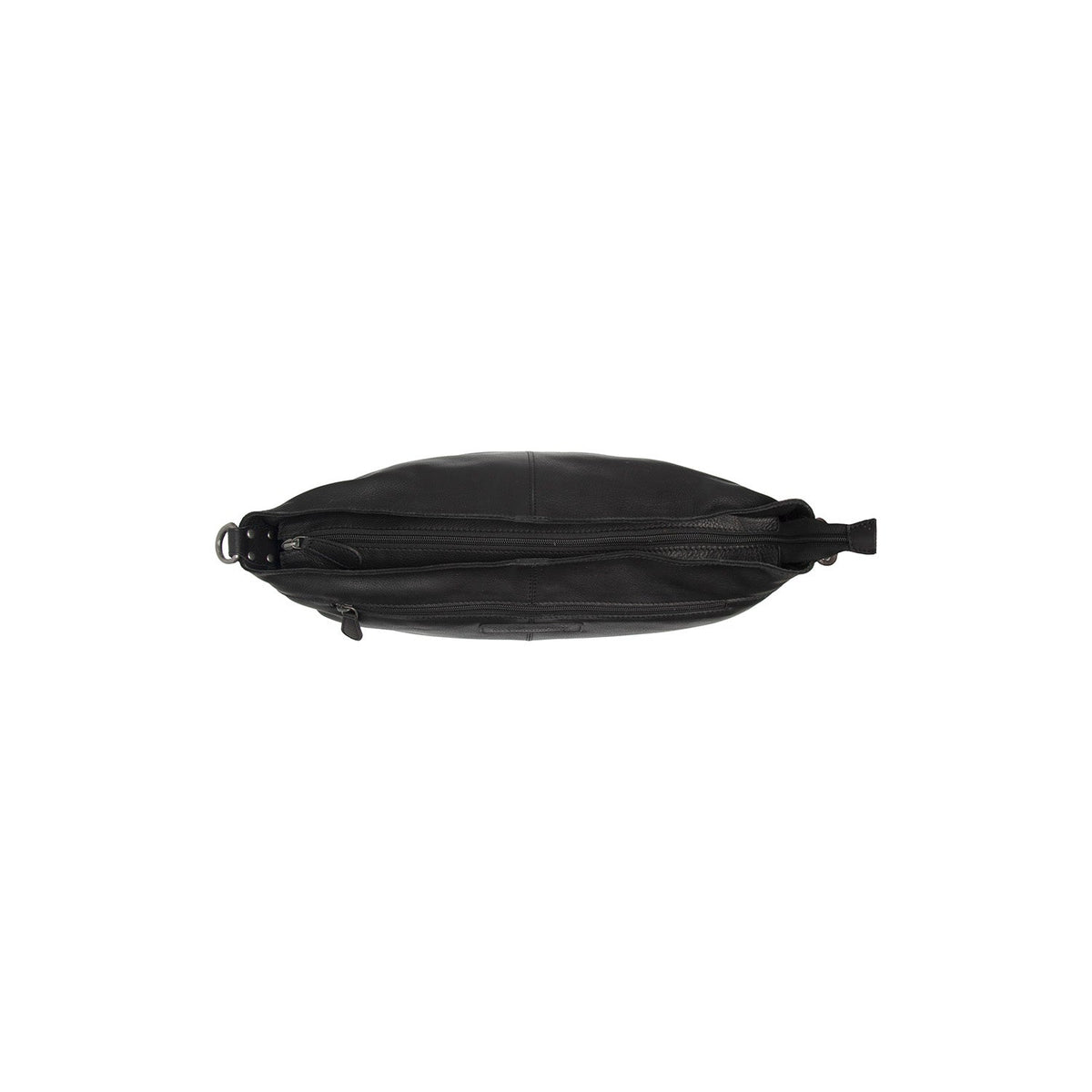 Black Leather Shoulder Bag Astero, detail view 3