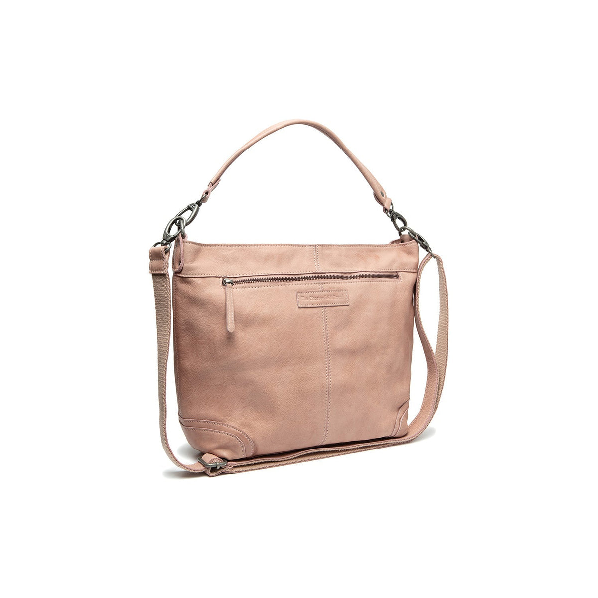 Bolivia Full-Grain Leather Shoulder Bag til Kvinder in Classic 100% Full-Grain Leather - Full Exterior Front Profile View | Buy Online