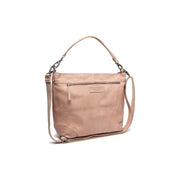 Bolivia Full-Grain Leather Shoulder Bag til Kvinder in Classic 100% Full-Grain Leather - Full Exterior Front Profile View | Buy Online
