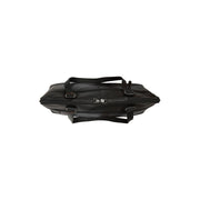 Branson Full-Grain Leather Shoulder Bag til Kvinder - Structured Side Profile Showing Gusset Depth &amp; Expansion Capacity