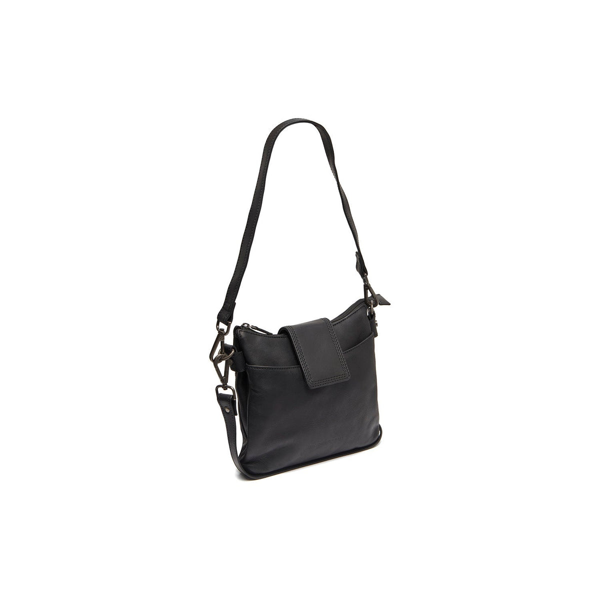 Calora Full-Grain Leather Shoulder Bag til Kvinder in Classic 100% Full-Grain Leather - Full Exterior Front Profile View | Buy Online