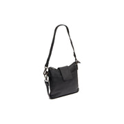 Calora Full-Grain Leather Shoulder Bag til Kvinder in Classic 100% Full-Grain Leather - Full Exterior Front Profile View | Buy Online