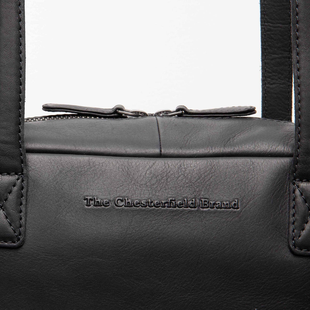 
Classic 100% Full-Grain leather Bag - Bagfra med forstærkede læderremme og syninger