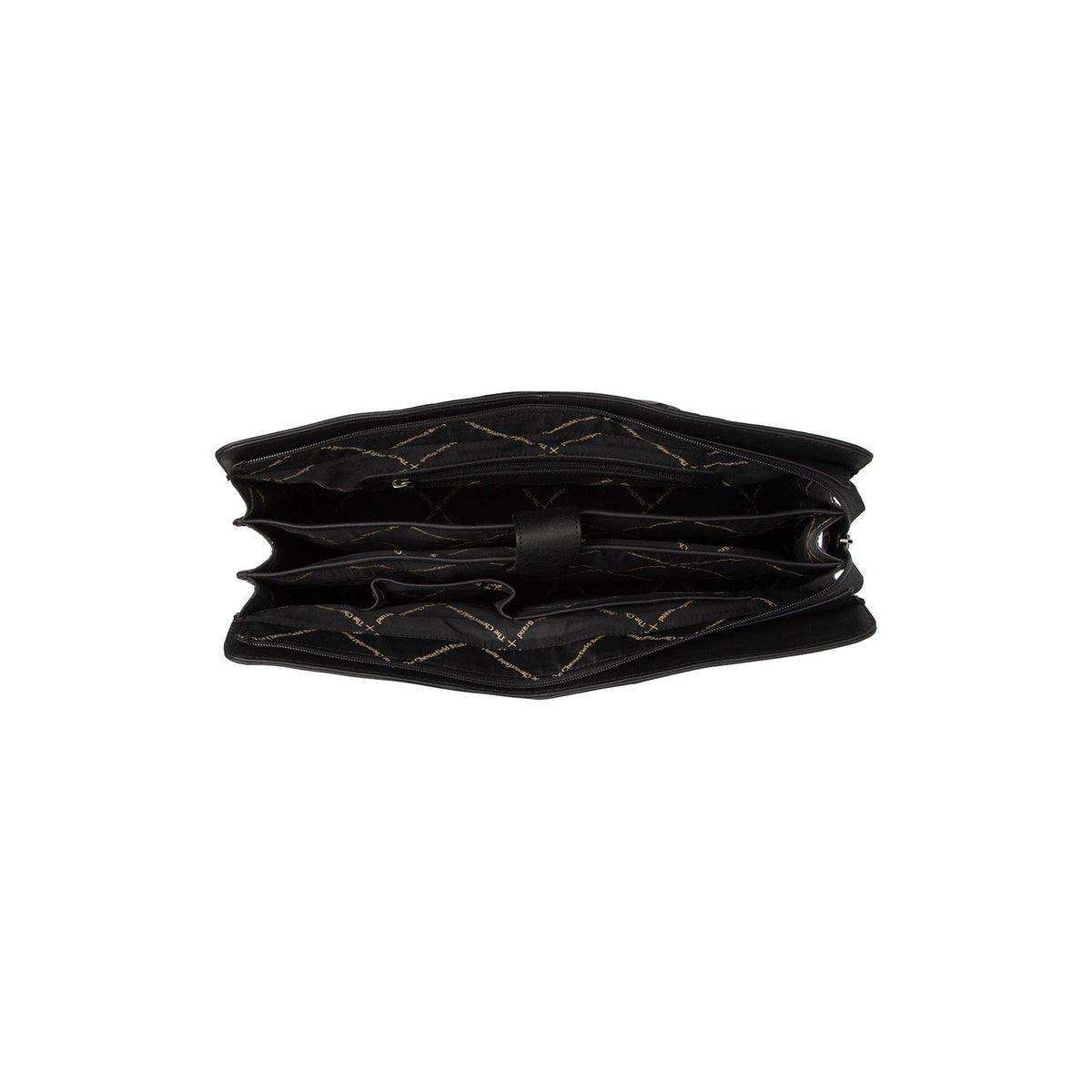 
Solid Antique Brass Hardware & Heavy-Duty Dual Zipper Detail on Fidenza Skuldertaske i læder