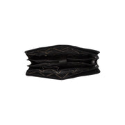
Solid Antique Brass Hardware & Heavy-Duty Dual Zipper Detail on Fidenza Skuldertaske i læder