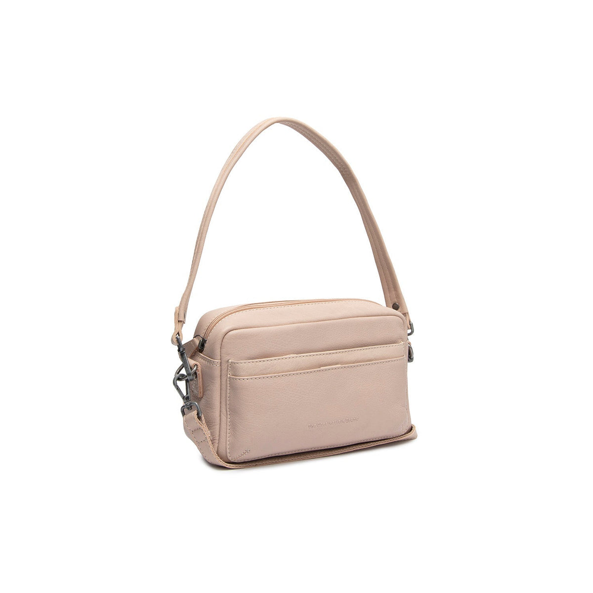 Liora Full-Grain Leather Shoulder Bag til Kvinder in Classic 100% Full-Grain Leather - Full Exterior Front Profile View | Buy Online