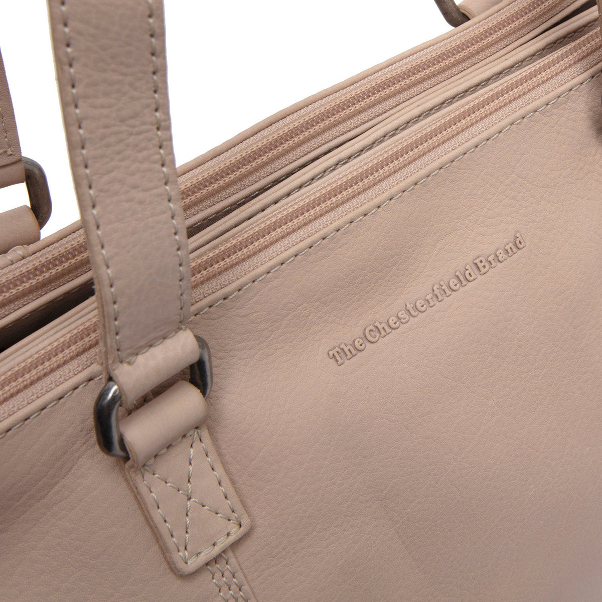 Marvos Full-Grain Leather Shoulder Bag til Kvinder - Structured Side Profile Showing Gusset Depth &amp; Expansion Capacity
